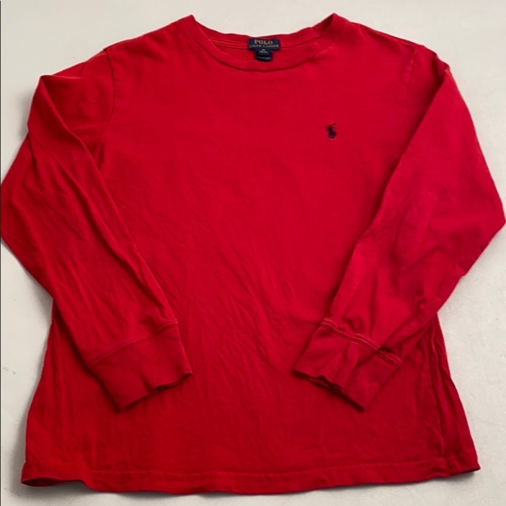 Ralph Lauren Polo red long sleeve t-shirt M
